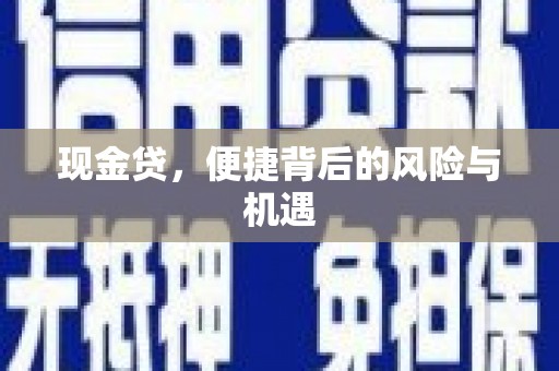 莲都现金贷，便捷背后的风险与机遇