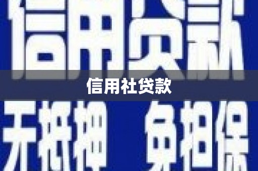 莲都信用社贷款