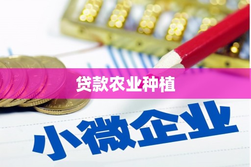 莲都贷款农业种植
