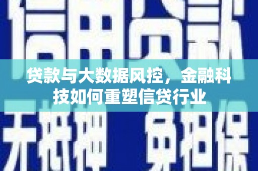 莲都贷款与大数据风控，金融科技如何重塑信贷行业