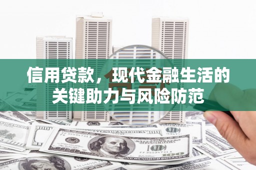 莲都信用贷款，现代金融生活的关键助力与风险防范