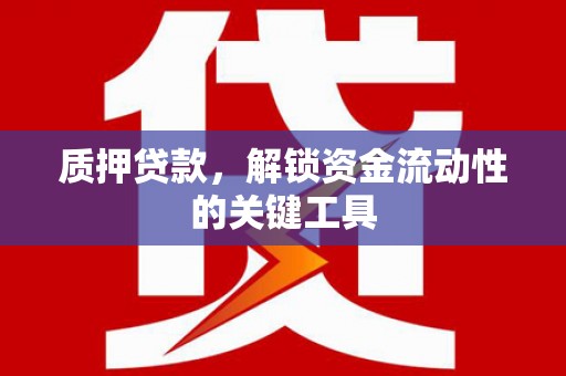 莲都质押贷款，解锁资金流动性的关键工具