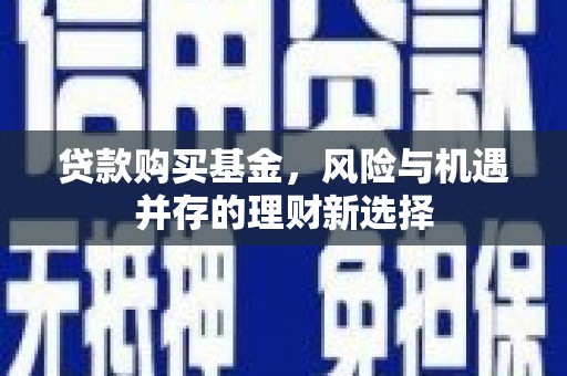 莲都贷款购买基金，风险与机遇并存的理财新选择