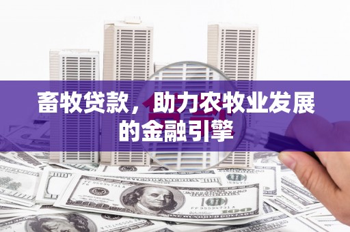 莲都畜牧贷款，助力农牧业发展的金融引擎