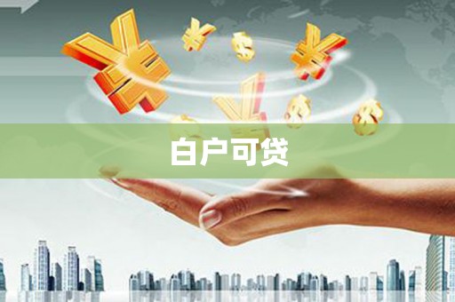 莲都白户可贷