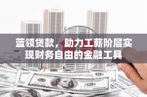 莲都蓝领贷款，助力工薪阶层实现财务自由的金融工具
