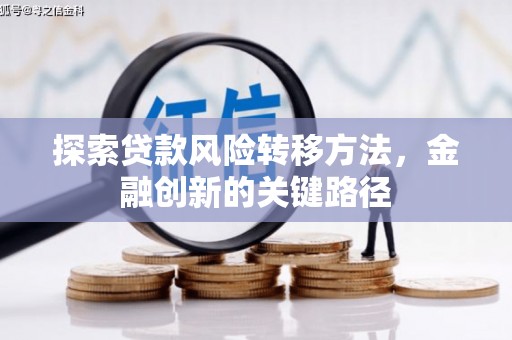 莲都探索贷款风险转移方法，金融创新的关键路径