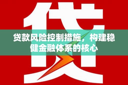 莲都贷款风险控制措施，构建稳健金融体系的核心