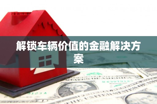 莲都解锁车辆价值的金融解决方案