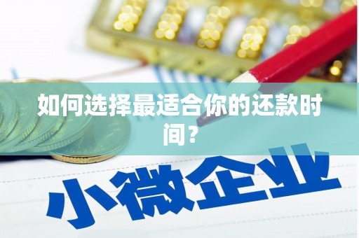 莲都如何选择最适合你的还款时间？