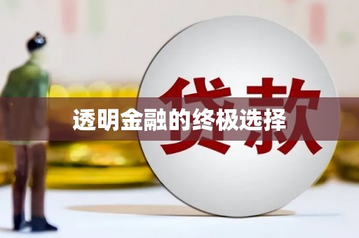 莲都透明金融的终极选择