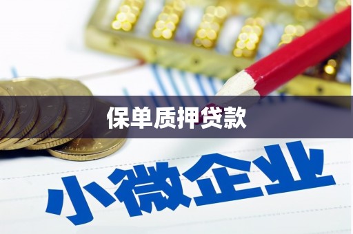 莲都保单质押贷款