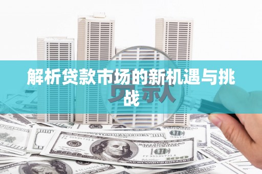 莲都解析贷款市场的新机遇与挑战